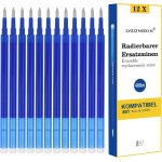 12x recharge roller effaçable bleu, compatible recharge stylo etc. , pour stylos a encre gel effaçables, ... 12x recharge roller effaçable bleu, compatible recharge stylo etc. , pour stylos a encre gel effaçables, ...