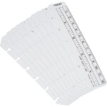 13. 4cm x 3. 5cm rgle marque page, 10 pcs regle de lecture, marque - page, outils de mesure pour classeur ...