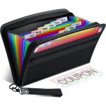 13 poches extensible pochettes pour documents, a4 trieur document avec fermeture a glissière, coloré ... 13 poches extensible pochettes pour documents, a4 trieur document avec fermeture a glissière, coloré ...