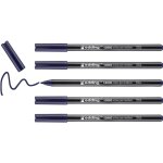 1300 feutre de coloriage fin pointe moyenne - bleu de prusse - 5 stylos - pointe ronde 2 mm - pour dessiner ...