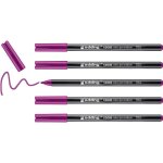 1300 feutre de coloriage fin pointe moyenne - magenta - 5 stylos - pointe ronde 2 mm - pour dessiner ...