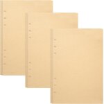 135 feuilles a5 feuillets mobiles, recharge papier a5 6 anneaux, recharges de a5 papier, refillable craft ...