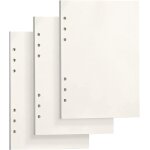 135 feuilles a5 recharge papier en vierge, 6 trous papier de recharges blanc, vierge feuillets mobiles ...