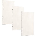 135 feuilles a6 recharge papier en pointill�, 6 trous papier de recharges blanc, pointill� feuillets ...