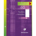 1360c un etui de feuillets mobiles a dessin perfors - 17x22 cm - 60 pages unies blanches - papier 125 ...