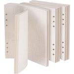 140 feuilles a5 feuillets mobiles, 6 trous vierge papier de recharges en pointill pour bullet carnet ...