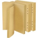 140 feuilles a5 recharge papier, 6 trous feuillets mobiles vierge papier de recharges kraft en lign ...
