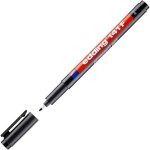 141 f feutre permanent - noir - 1 stylo - pointe ronde, 6 mm - stylo pour ecrire sur du verre, du plastique, ...