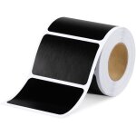 150 etiquettes cuisine haute qualit en noir mat pour bocaux, etiquettes autocollantes noir vierges en ...