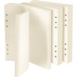 150 feuilles a5 recharge papier, 6 trous feuillets mobiles vierge papier de recharges en pointill pour ...