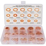 150pcs rondelle cuivre joint vidange assortiment kit m5, m6, m8, m10, m12, m14, m16, m18, m20, m22, 15 ...
