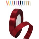 15mm bordeaux ruban satin pour emballage des cadeaux, 23 mètres polyester rubans pour bouquets, ballon, ... 15mm bordeaux ruban satin pour emballage des cadeaux, 23 mètres polyester rubans pour bouquets, ballon, ...