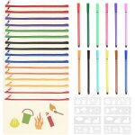 16 pcs trousse personnalisable, pochette tissu zipp�e pochette personnalisable, trousse coton sacs en ...