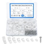 162 pièces clips cable de type r, fixation câble electrique, clips de gestion de câbles, r - type attache ... 162 pièces clips cable de type r, fixation câble electrique, clips de gestion de câbles, r - type attache ...