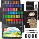174 crayon de couleurs professionnel, crayon de couleur avec livre de coloriage, boîte en métal, crayons ... 174 crayon de couleurs professionnel, crayon de couleur avec livre de coloriage, boîte en métal, crayons ...