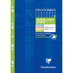 17511c un etui feuillets mobiles perfors 4 couleurs - a4 21x29, 7 cm - 200 pages grands carreaux - papier ...