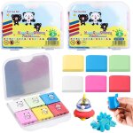18 pices gomme mie de pain, 4 x 3. 5 x 1cm gomme a ptrir avec bote transparente, art eraser pour dessins ...