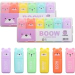18 pi�ces mini surligneurs 6 couleurs kawaii marqueurs a surligner surligneurs en forme de ours dr�le ...