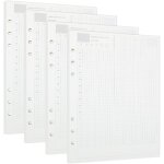180 feuilles a5 papier de recharge reliure a 6 anneaux papier de recharge pour carnet feuilles de recharge ...