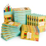 180 mini crayons de couleur, 30 packs de 6, 9cm haute qualit� et couleurs vives anniversaires d'enfants, ...