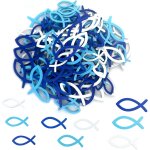 180 pcs baptme dcoration de poisson, confettis forme de poisson creux, dcorations de communion en ...