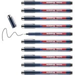 1800 feutre fin de prcision - noir - 10 stylos - largeur de trait, 35 mm - pour une ecriture et des ...