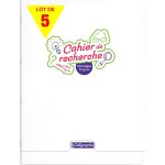 18797cpack lot de 5 cahiers de recherche agraf incolore (une marque de clairefontaine) - 24x32 cm - ...