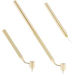 1pc stylo de peinture en ligne fine incline stylo d'criture fluide feutres fins en aluminium rtro ...