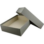 1x bote de rangement et de cadeau de qualit suprieure - format a4 - anthracite (gris) - 302 x 213 ...