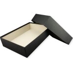 1x boîte de rangement et de cadeau de qualité supérieure - format a4 - noir - 302 x 213 x 70 mm 1x boîte de rangement et de cadeau de qualité supérieure - format a4 - noir - 302 x 213 x 70 mm