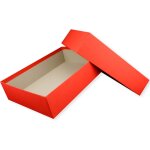 1x bote de rangement et de cadeau de qualit suprieure - format a4 - rouge - 302 x 213 x 70 mm