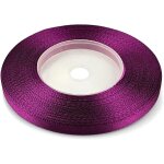 1x rouleau ruban satin prune 6 mm x 32 m ruban de tissu rubans de satin ruban cadeau ruban d�coratif ...