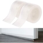 2 bas de porte isolants transparents et adhsifs 100x2, 8 cm