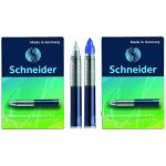 2 botes de 5 cartouches d'encre pour stylo roller - bleu - schneider - 852m