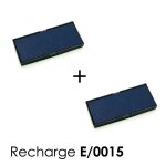 2 cassette d'encre e / 4915 recharge pour tampon trodat printy bleu