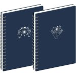 2 packs de cahiers a spirales, cahiers esthtiques b5 pour femmes, cahiers ligns, 160 pages, fournitures ...