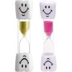 2 pcs horloge sablier, horloge sablier souriant, convient aux enfants pour jouer, cuisiner, faire de ...