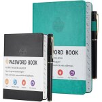 2 pi�ces carnet mot de passe, carnet de mot de passe avec onglets de a a z, password book s�curis� pour ...
