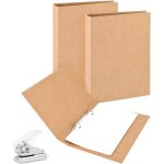 2 pices classeur a5 en papier kraft 2 anneaux classeur rechargeable classeurs a anneaux kraft a5 pour ...