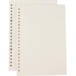 2 pices de recharges de papier a pointills pour cahier a spirale a5, dotted refills papers for spiral ...