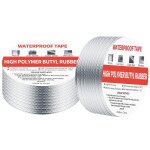 2 pi�ces ruban butyle etanche, ruban adh�sif en aluminium, ruban d'�tanch�it� en butyle etanche, ruban ...