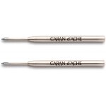 2 recharges - cartouche - stylo a bille - goliath - caran d'ache - bleu - pointe m