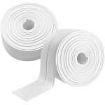 2 rouleaux joint douche adhsif joint silicone blanc salle de bain pvc bande etancheite salle de bain ...