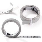 2 x 2 m self adhesive tape measure, metric ruler, self adhesive tape measure, left to right steel measuring ...