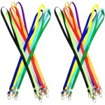 20 cordons multicolores avec crochet rotatif pour carte d'identité, timbres, badges, clés, porte - cartes, ... 20 cordons multicolores avec crochet rotatif pour carte d'identité, timbres, badges, clés, porte - cartes, ...