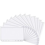 20 paquets a7 taille 6 trous pochettes classeur en plastique dossiers a glissire des dossiers impermable ...
