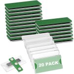 20 pcs porte badge aimant, porte nom aimant transparent porte badge nominatif porte - nom magntique ...
