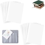 20 pcs protege cahier a4 transparent, couvre livre a4, housse de protection pour livre papier, couverture ...