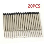 20 pices / ensemble l:3. 9 in recharge de stylo a bille pour stylos parker, pointe moyenne bleu rouge ...