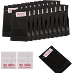 20 pi�ces sac en papier kraft noir, petits sac - cadeau en papier noir, sacs cadeaux, sacs en papier ...